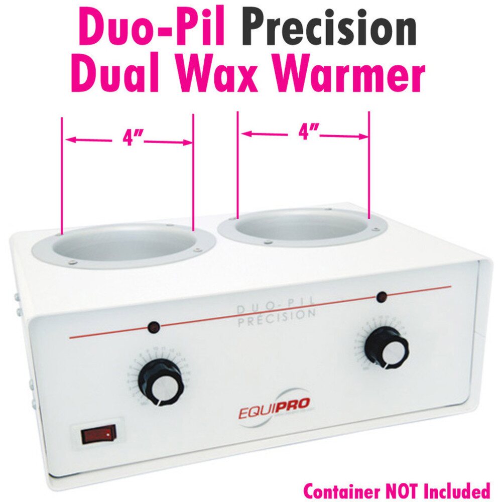 Duo-Pil Precision Dual Wax Warmer with 4 + 4 Diameter Tanks by Equipro</font>