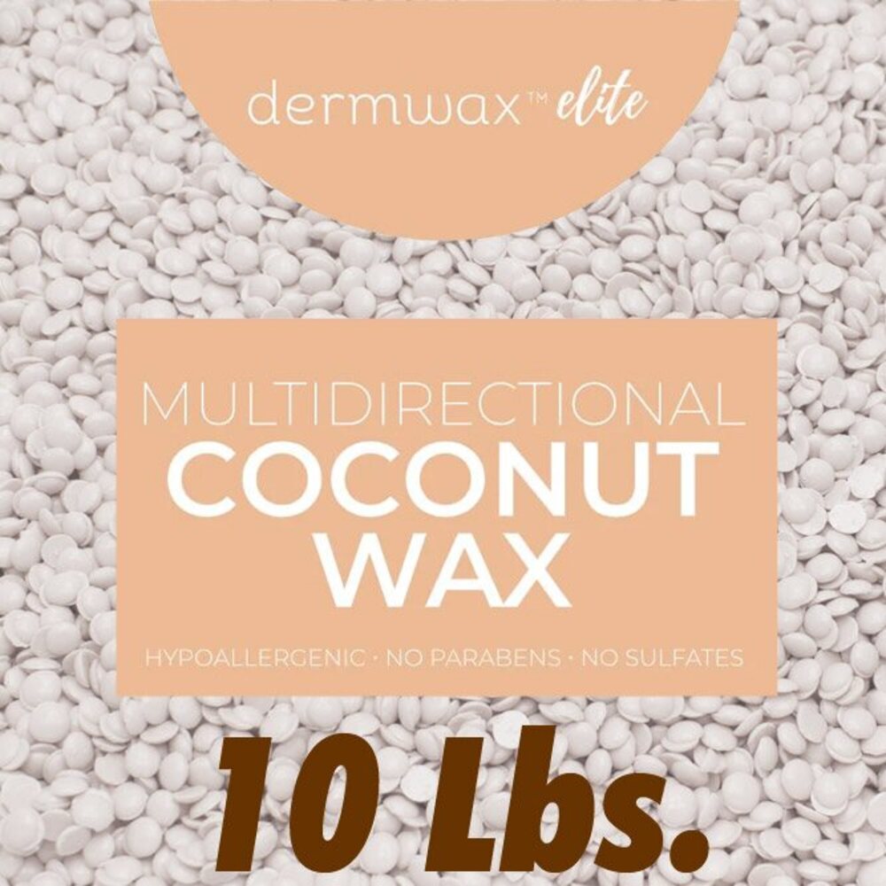 Dermwax Elite - Multidirectional Coconut Wax - Stripless Hard Wax Beads / 10 lbs.