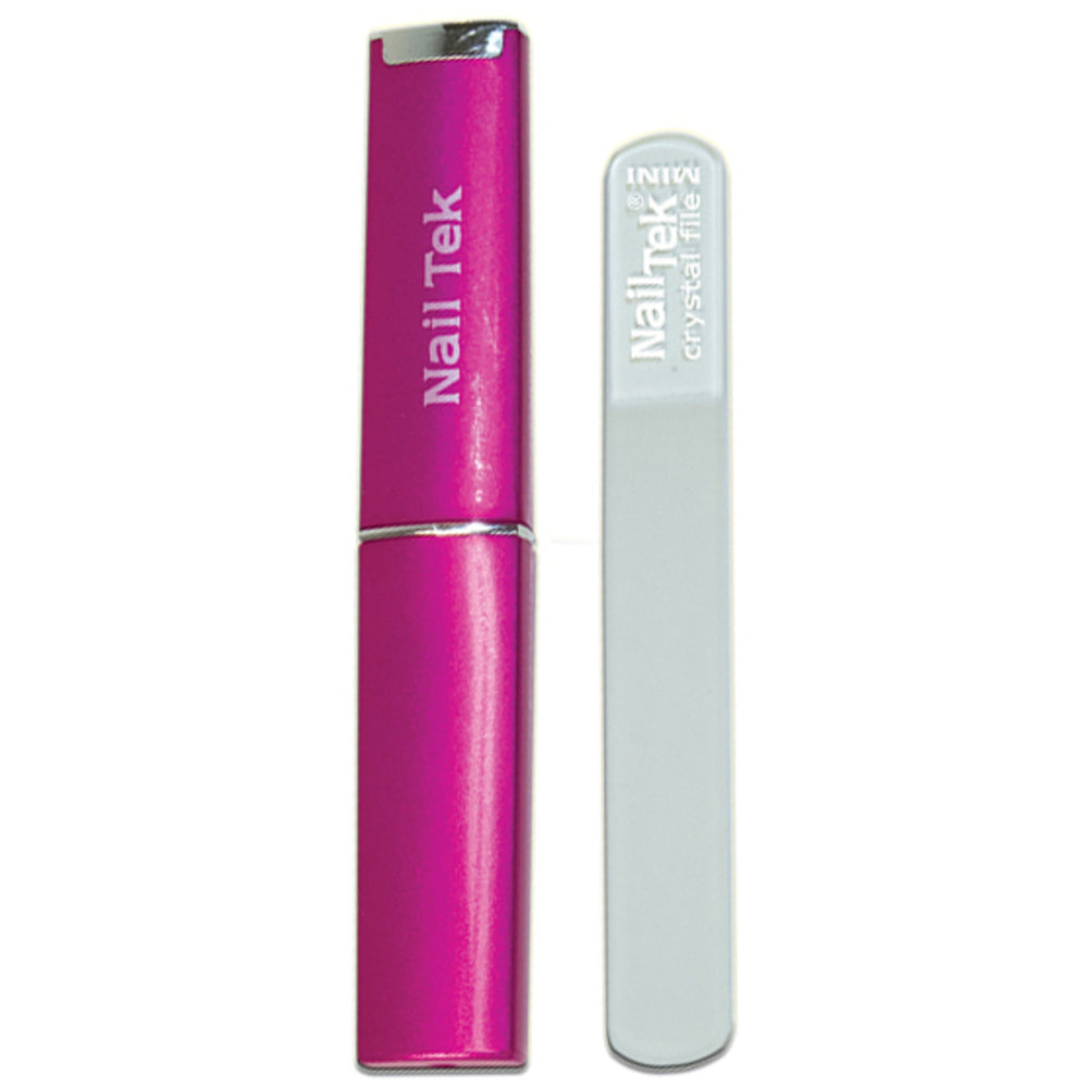 Nail Tek Crystal File With Case Pink