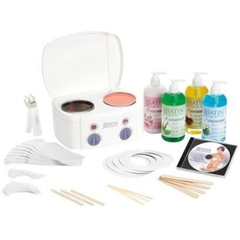 SATIN SMOOTH Double Warmer Wax Kit