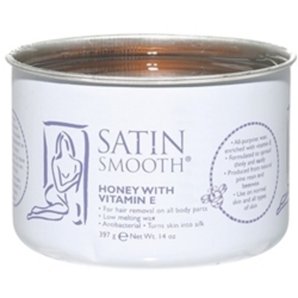 SATIN SMOOTH Honey Wax with Vitamin E 14 oz.