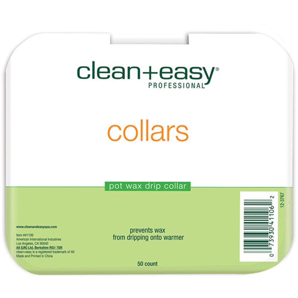 CLEAN+EASY Deluxe Pot Wax Collars 50 Count