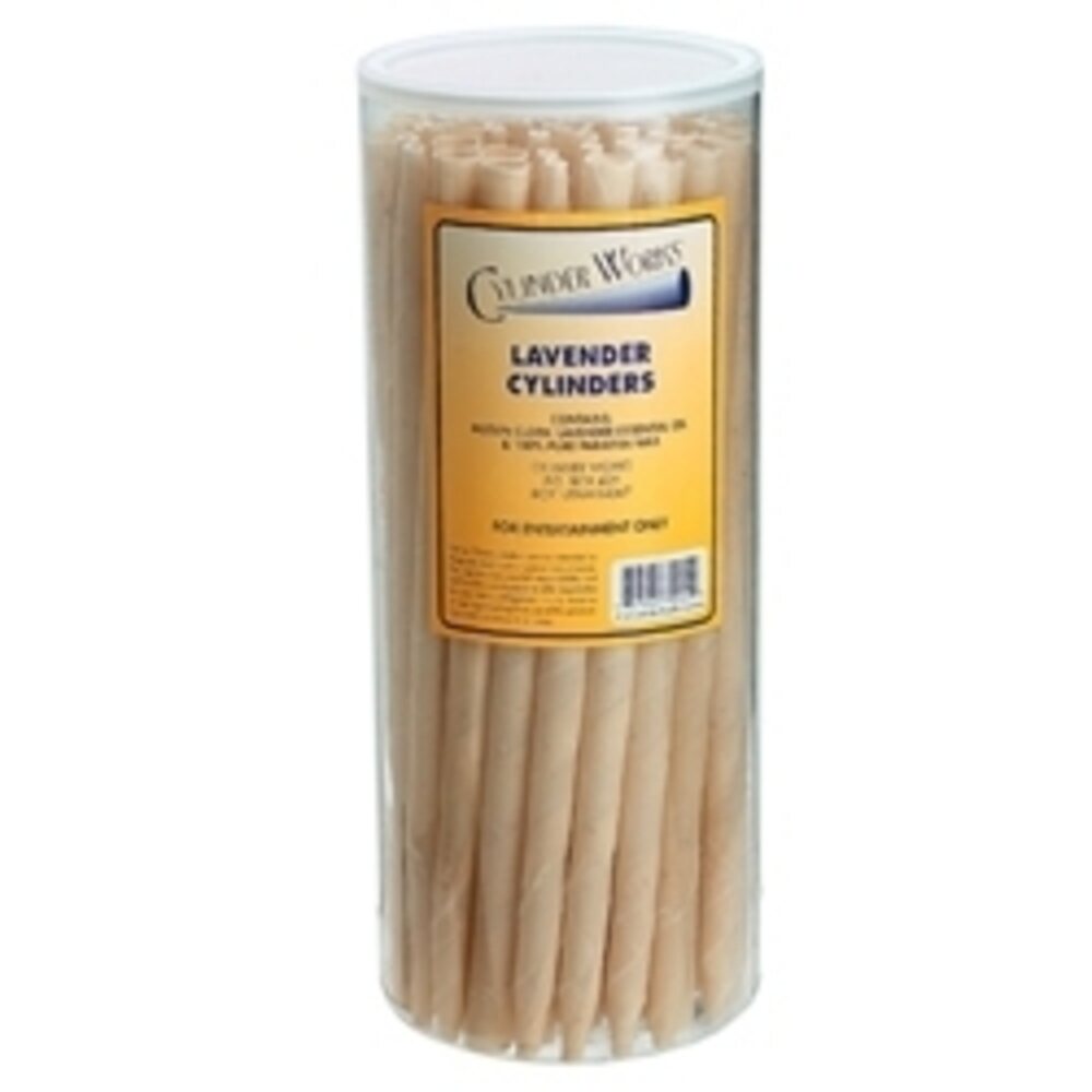 CYLINDER WORKS Lavender Paraffin Candles 50 Pack