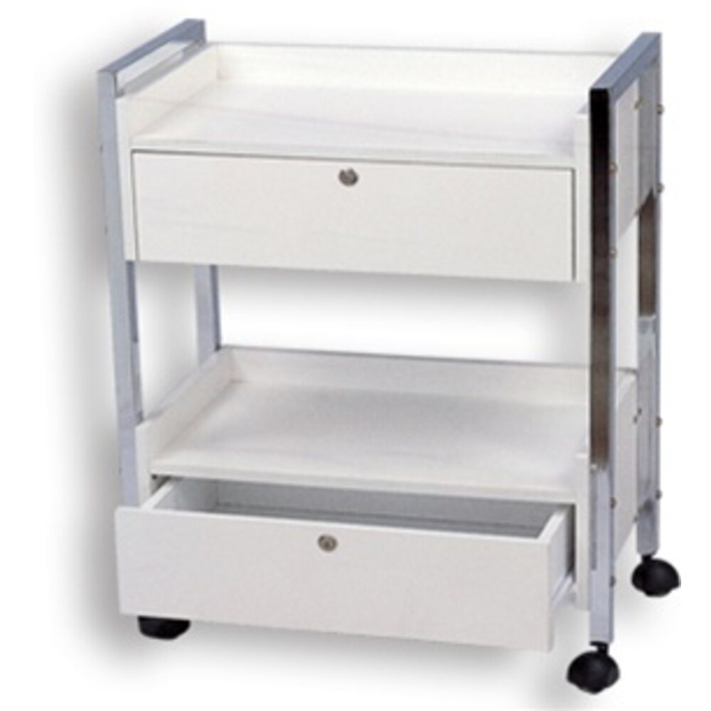 Alvida Wooden Cart with 2 Drawers (TL-818)