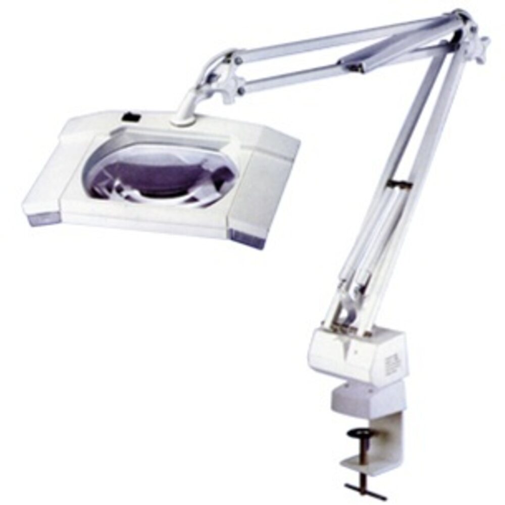 Alvida Square 5X Diopter Magnifier Tabletop Lamp (
