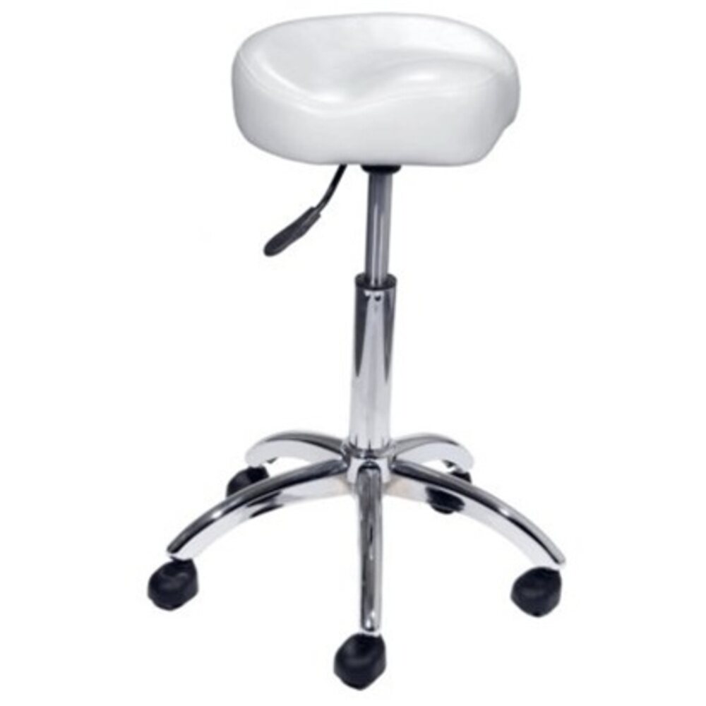 Encore Pneumatic Bicycle Shape Technician Chair White (H-9171W)