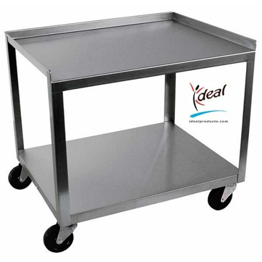 2 Shelf Stainless Steel Utility Cart 21