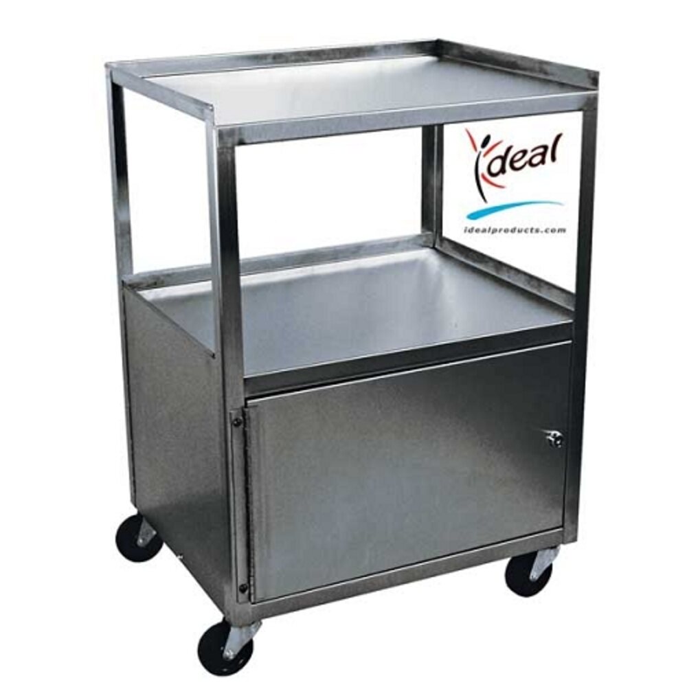 3 Shelf Stainless Steel Cabinet Cart 21