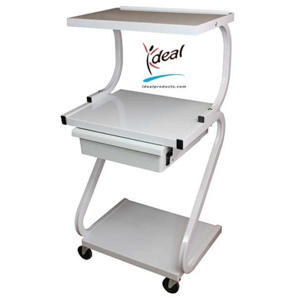 3 Shelf Equipment Cart with Drawer 22