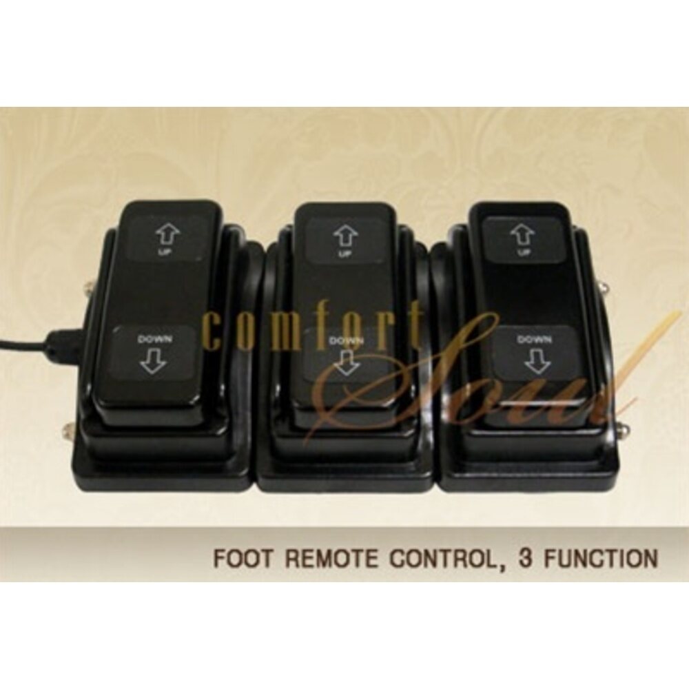 Foot Remote Control 3 Function by ComfortSoul (FR300B)
