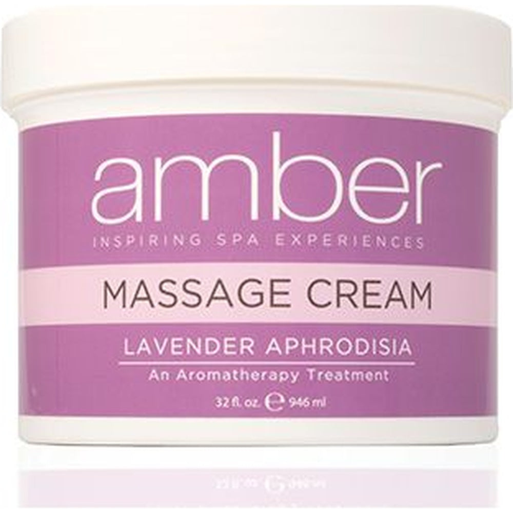 Lavender Massage Cream 32 oz. by Amber Products (AMB532-L)