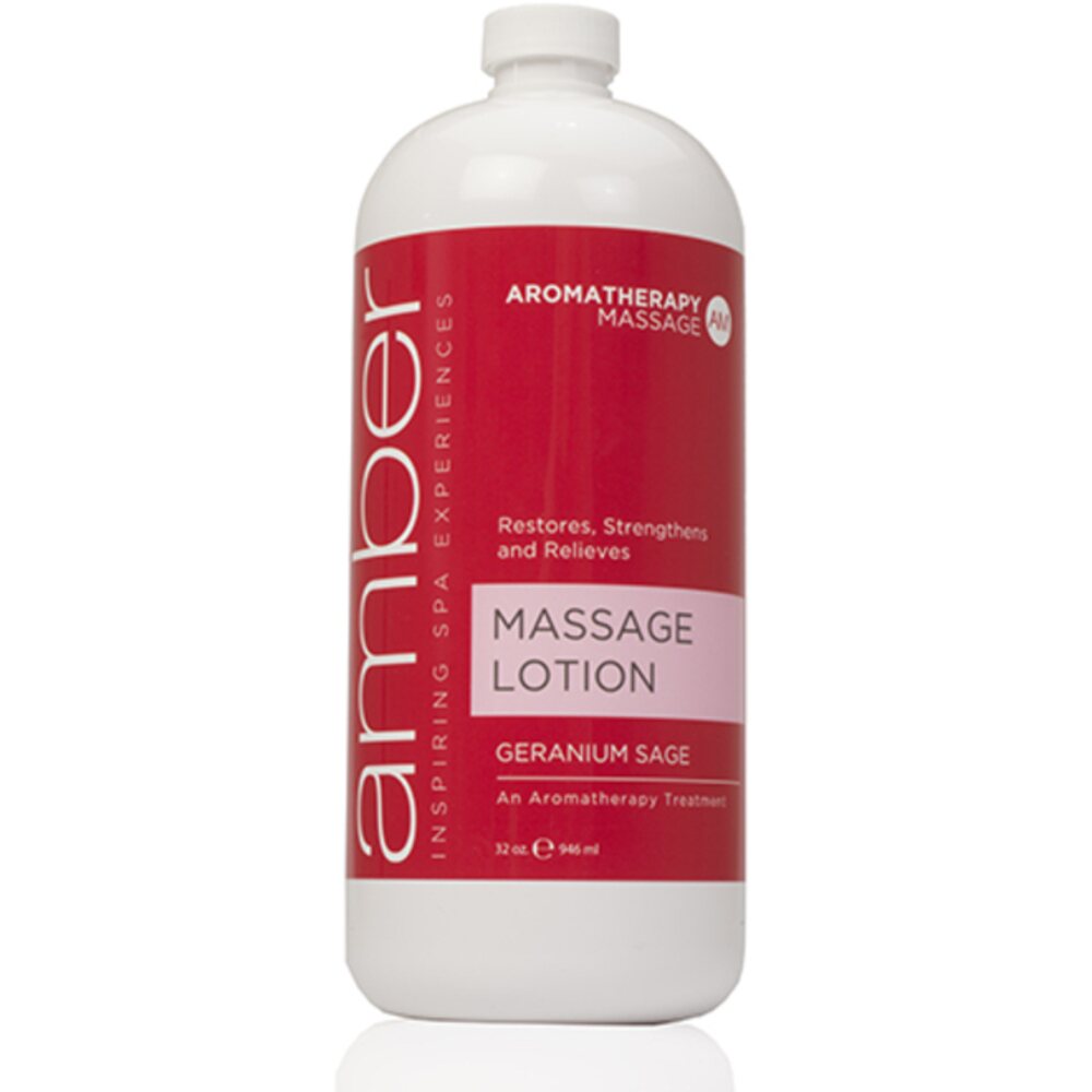 Geranium Massage Lotion 32 oz. by Amber Products (AMB529-GS)