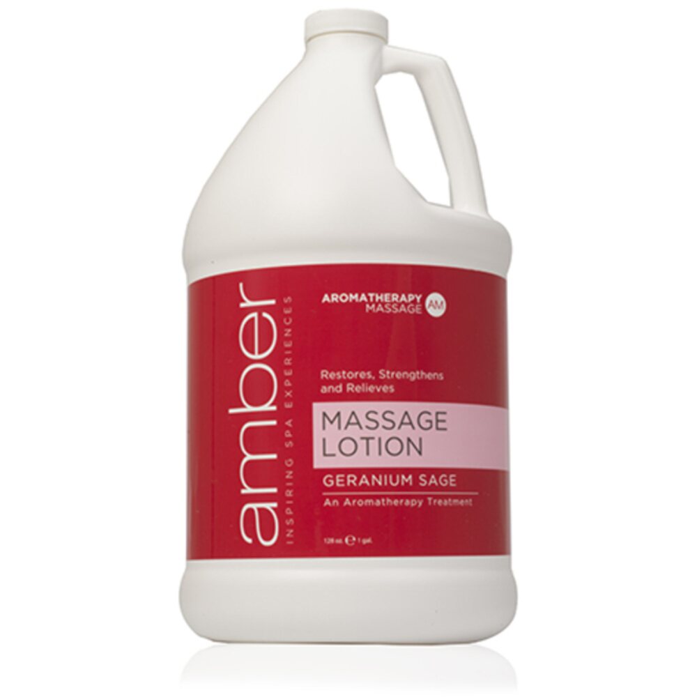 Geranium Massage Lotion 1 Gallon by Amber Products (AMB530-GS)