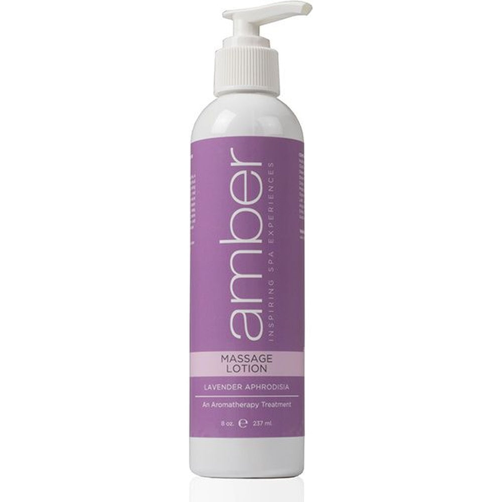 Lavender Massage Lotion 8 oz. by Amber Products (AMB528-L)