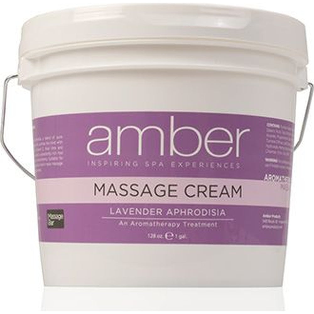 Lavender Massage Cream 1 Gallon by Amber Products (AMB533-L)