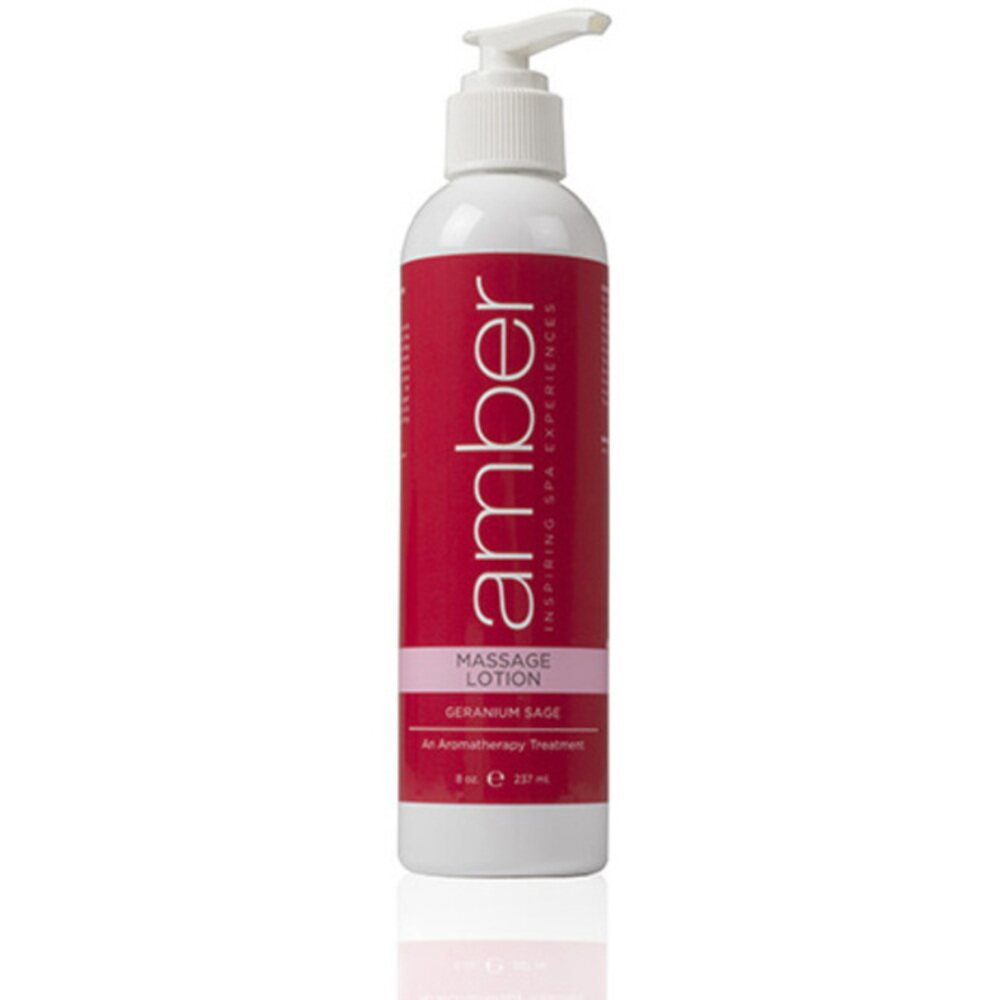Geranium Massage Lotion 8 oz. by Amber Products (AMB528-GS)
