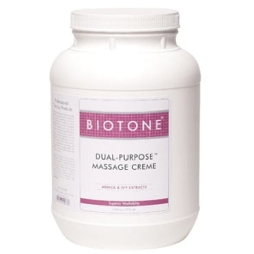 Dual Purpose Massage Cr&egrave;me 128 oz. by Biotone (BIDPG)