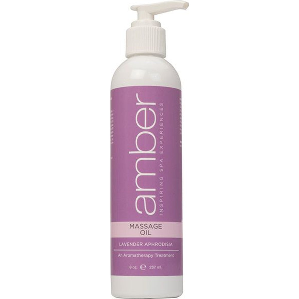Lavender Massage Oil 8 oz. by Amber Products (AMB525-L)