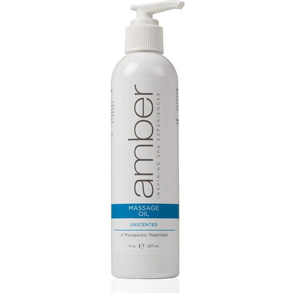 Unscented Massage Oil 8 oz. by Amber Products (AMB525-U)