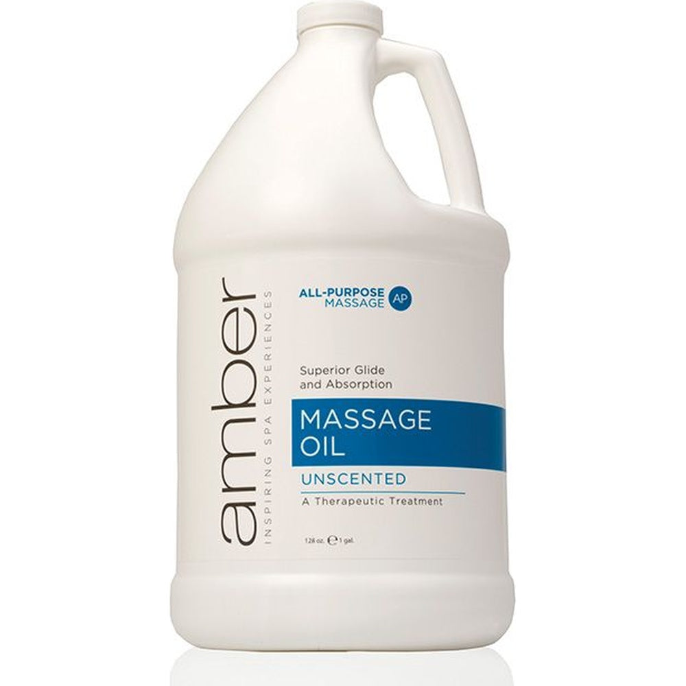 Unscented Massage Oil 1 Gallon by Amber Products (AMB527-U)