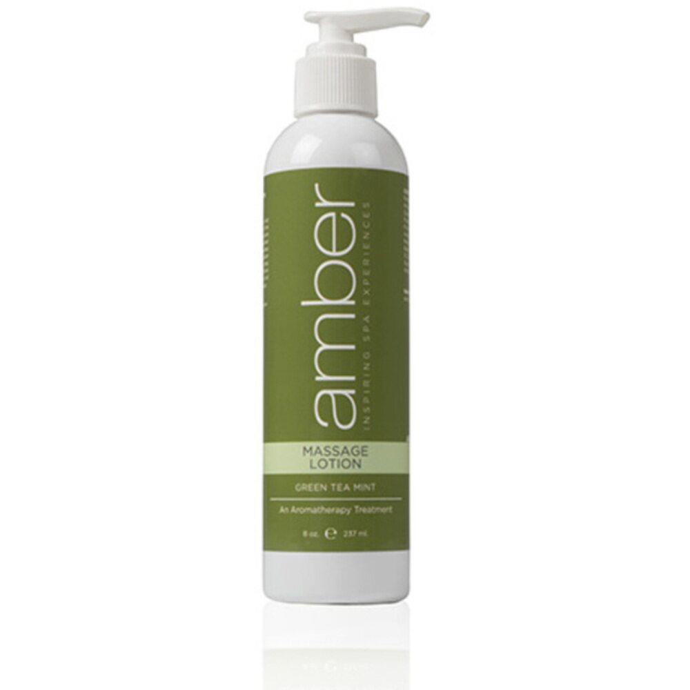 Green Tea Massage Lotion 8 oz. by Amber Products (AMB528-GT)