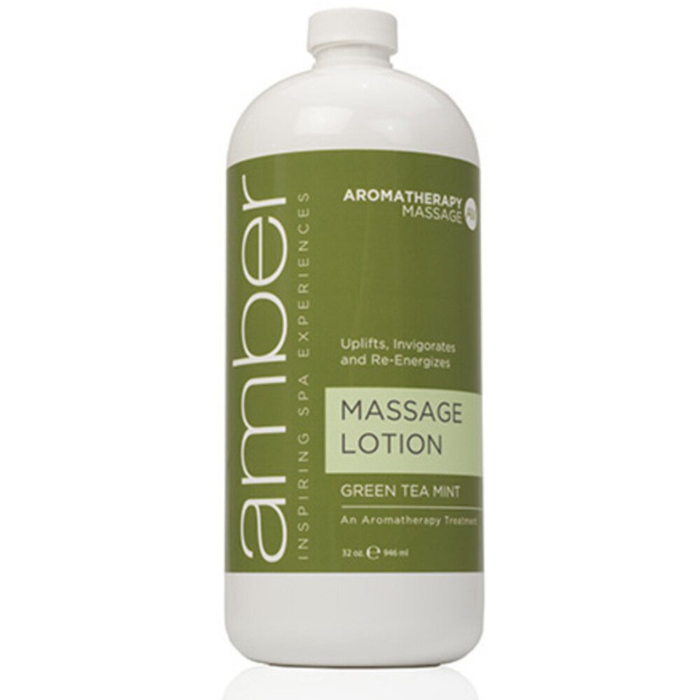 Green Tea Massage Loition 32 oz. by Amber Products (AMB529-GT)