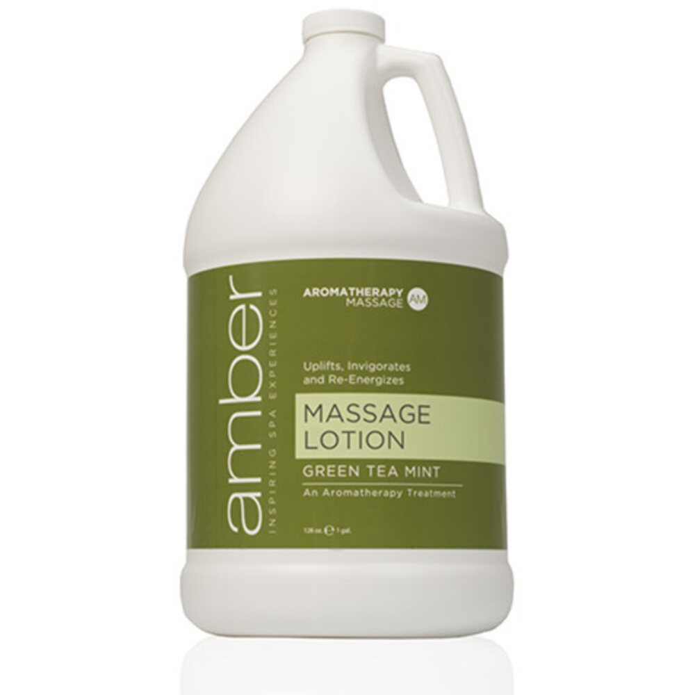 Green Tea Massage Lotion 1 Gallon by Amber Products (AMB530-GT)