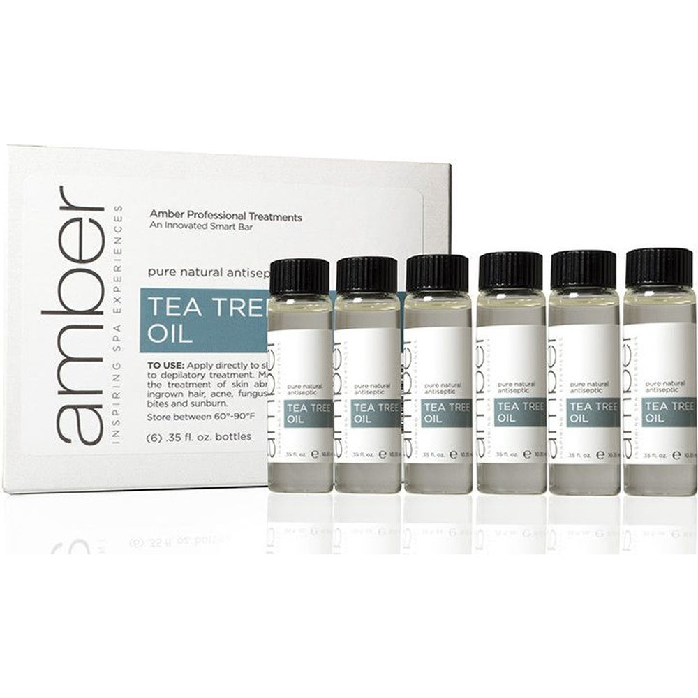 Tea Tree Oil 0.35 oz. Bottles 6 Pack by Amber Products (AMB711)