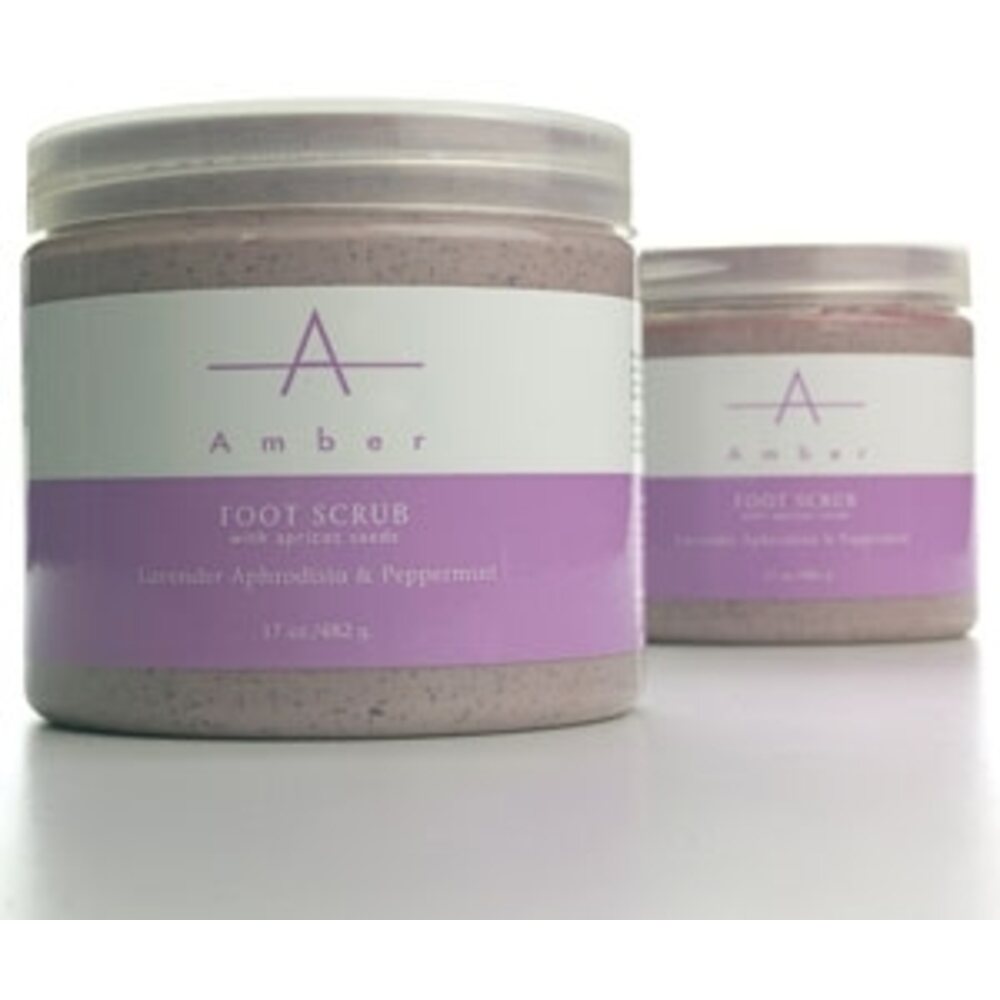 Lavender Aphrodisia & Peppermint Foot Scrub 17 oz. by Amber Products (AP118)