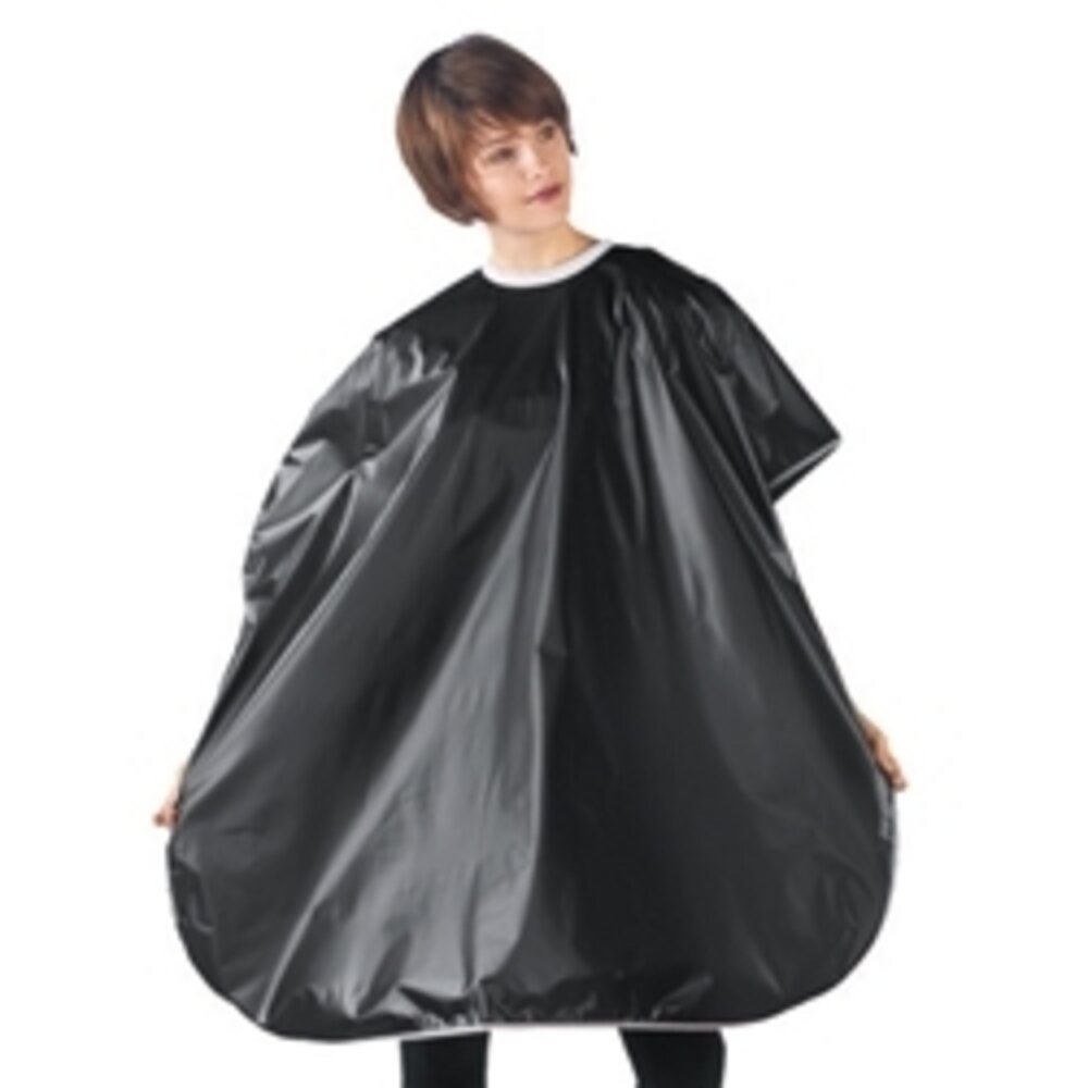 BETTY DAIN Solid Vinyl Shampoo Cape Black 36