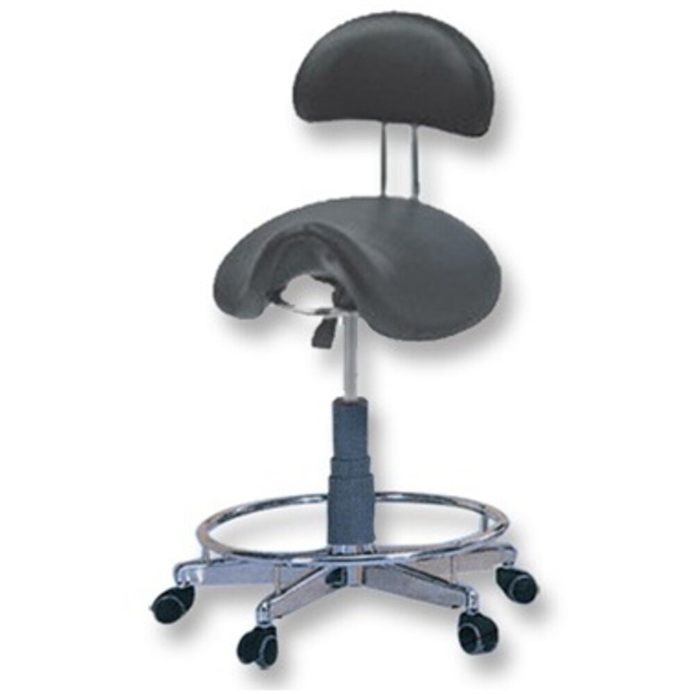 Meishida Hydraulic Saddle Stool with Backrest (CH-841BK)
