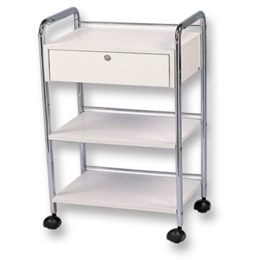 Meishida Salon Cart with Single Locking Drawer (W