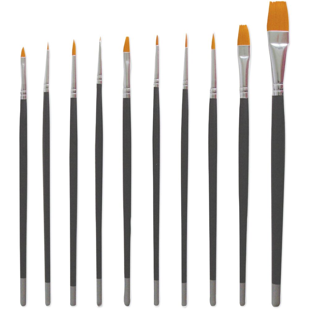 DL Professional 10-Piece Nail Art Brush Set (DL-C6