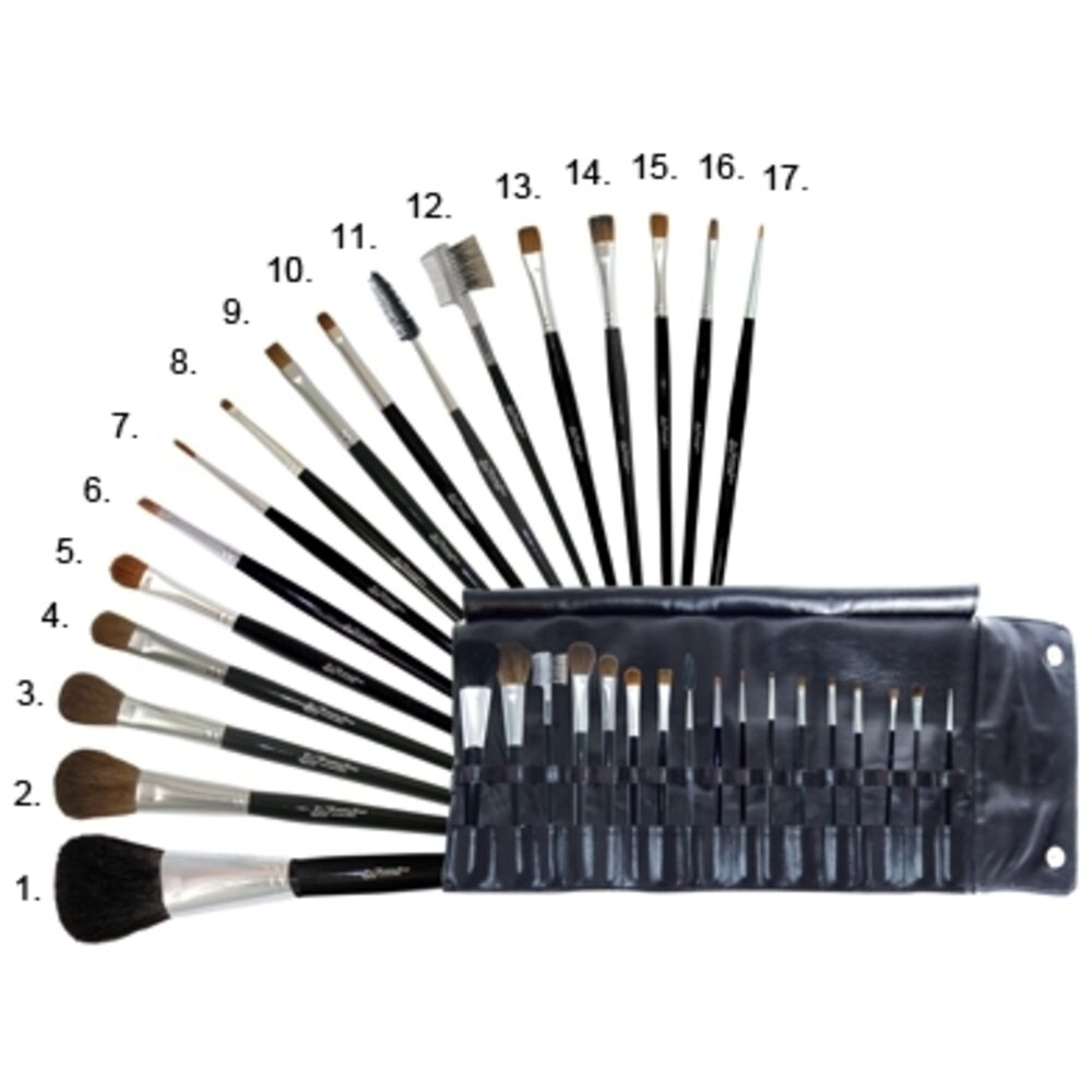 Fantasea 17 Piece Japanese Cosmetic Brush Set (FSC