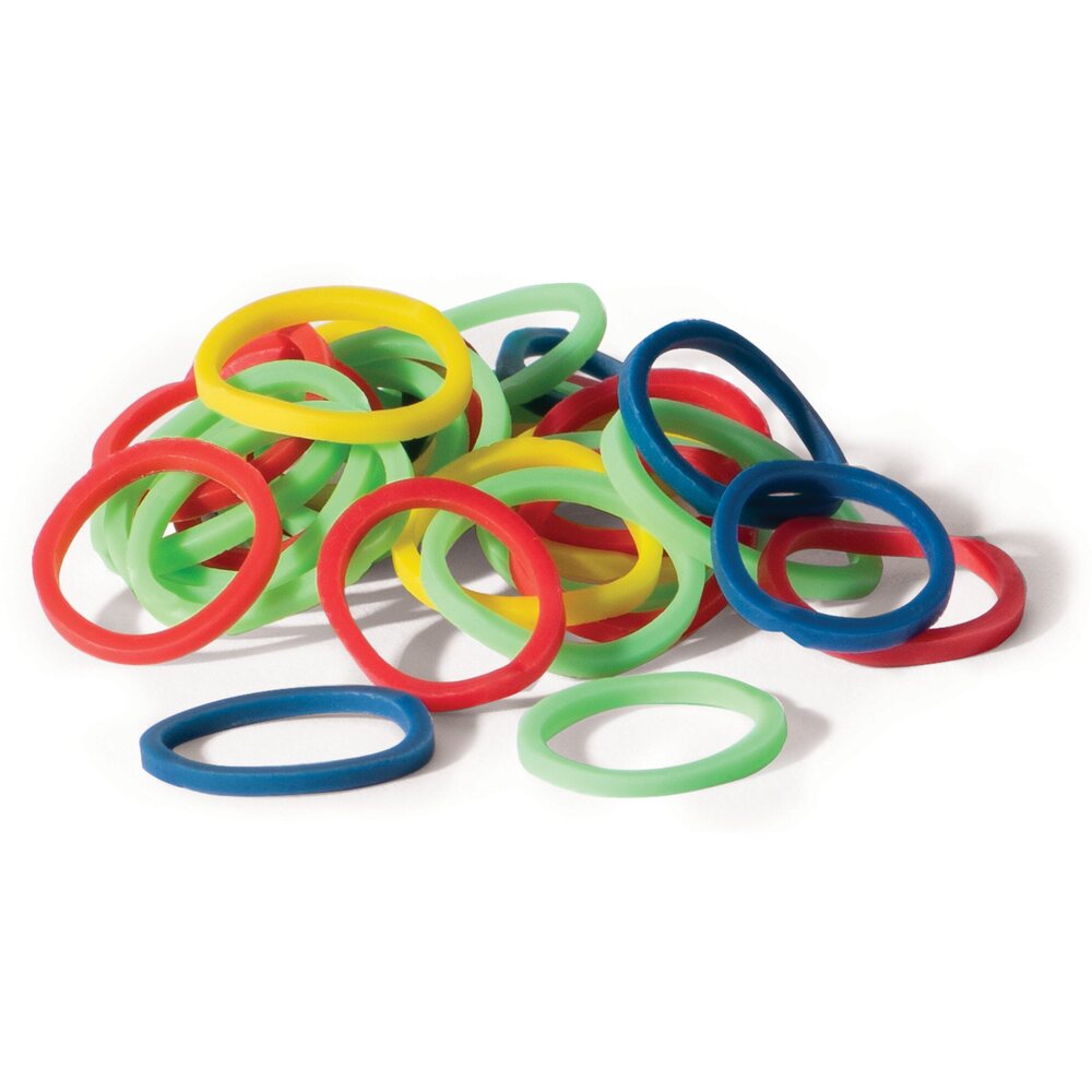 Gold Magic Rubber Bands Bright Assorted Colors (GM