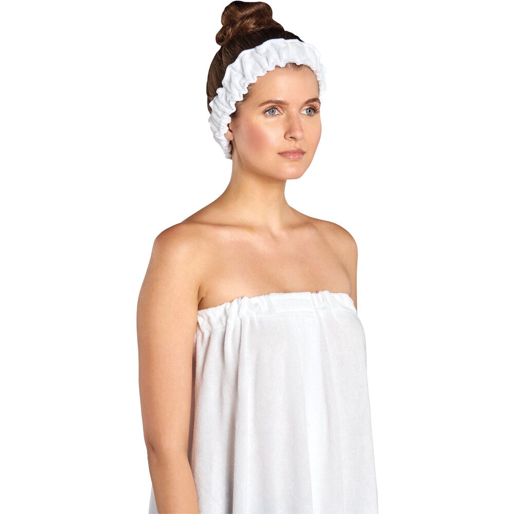 Scalpmaster Elasticized Spa Headband White (3059