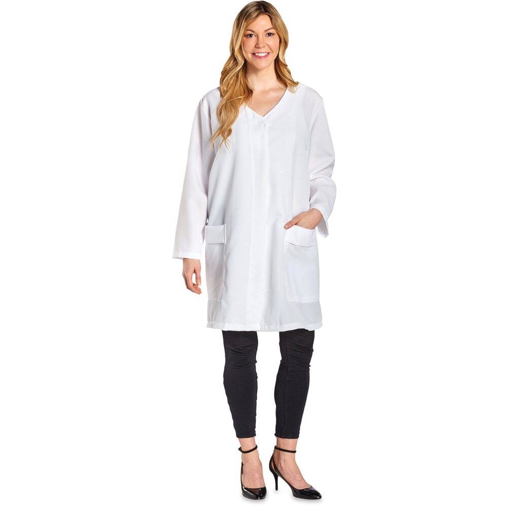 Scalpmaster Esthetician Jacket Button White (3064