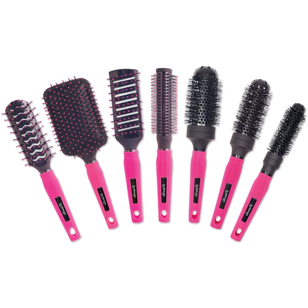 Scalpmaster Rebel Collection 7 Piece Brush Set wit