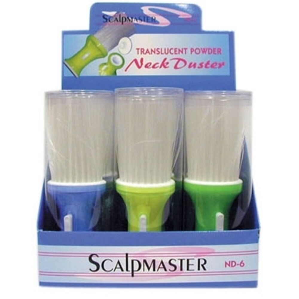 Scalpmaster Translucent Neck Duster Display 6 Piec
