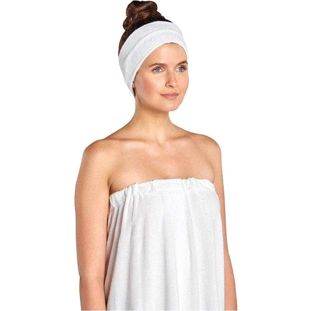 Scalpmaster Velcro Spa Headband White (3058)