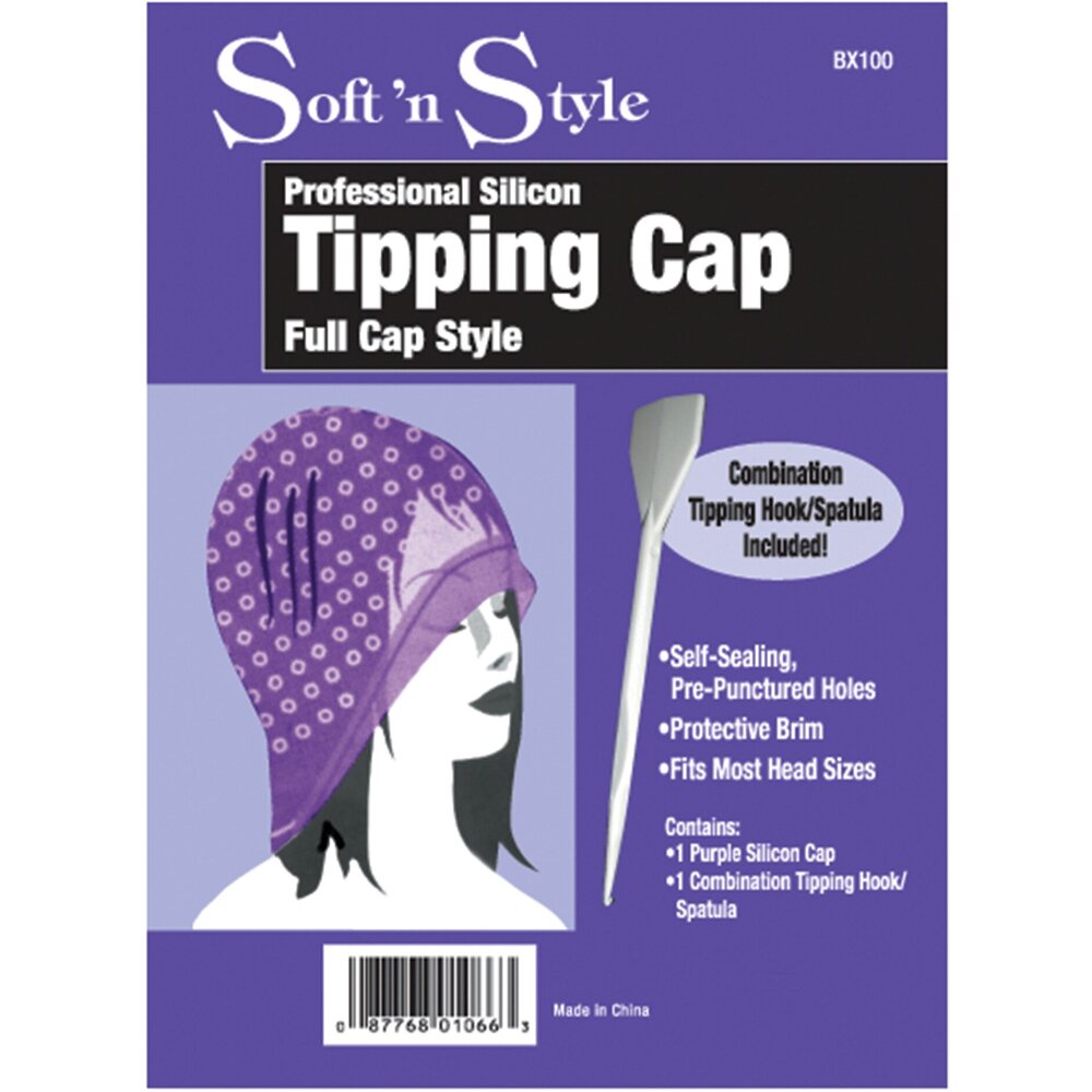 Soft 'n Style Purple Silicon Cap with Hook Spatula