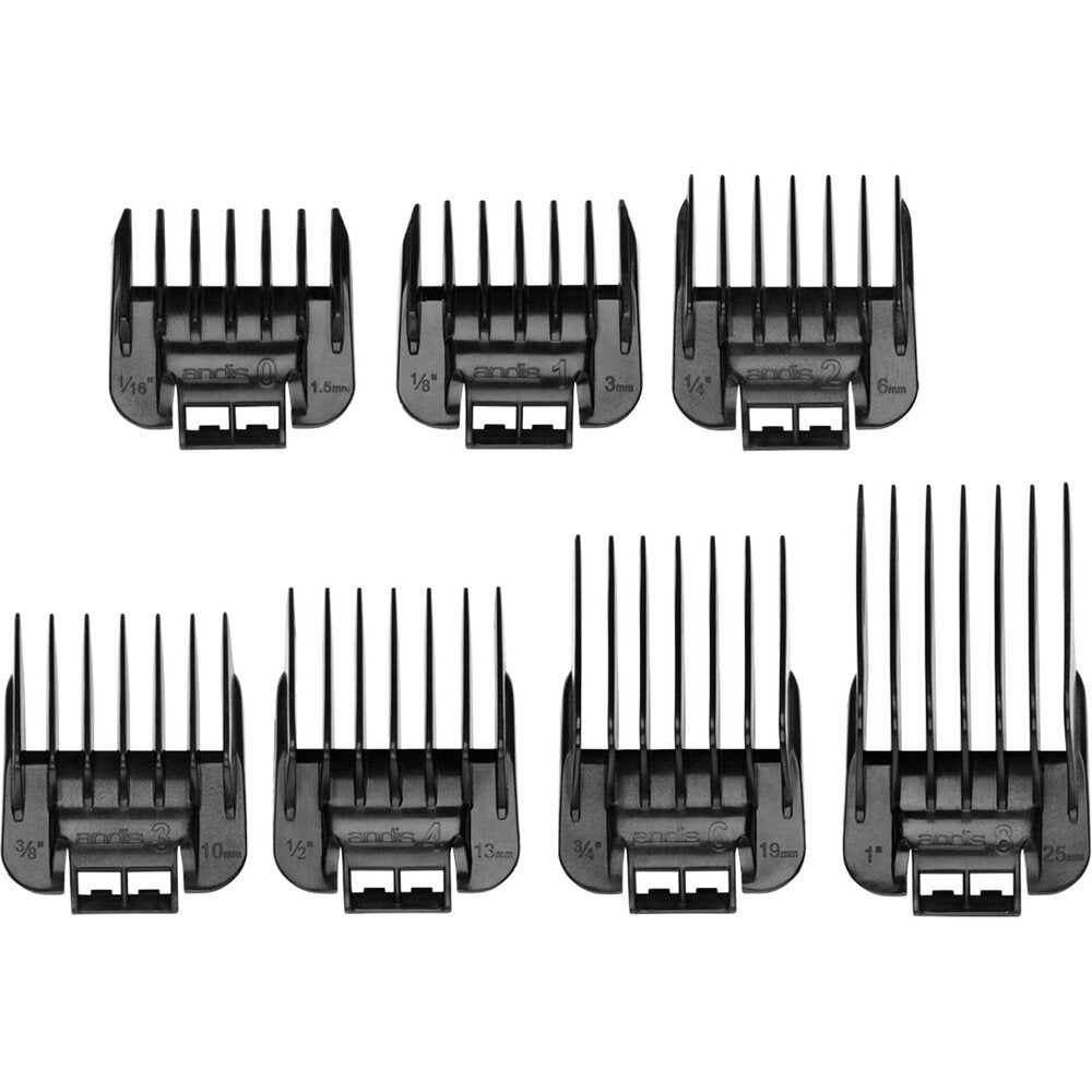 Andis Snap-On Combs 7 Piece S Assorted (A1380)