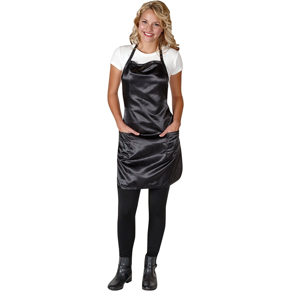 Betty Dain Satin Stylist Apron Tie String Black