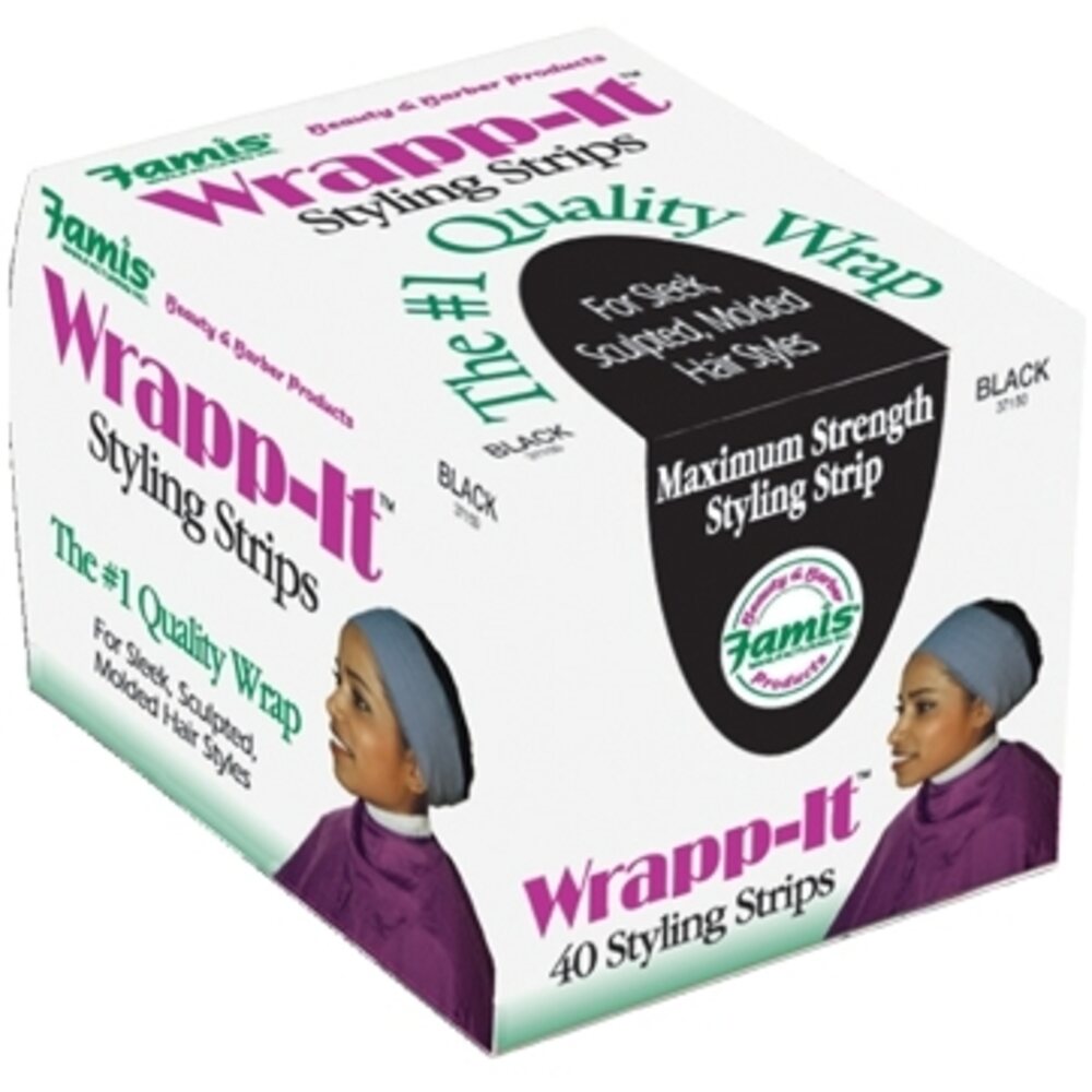 Famis Wrapp-It Black 18 Boxes per Case (37150)