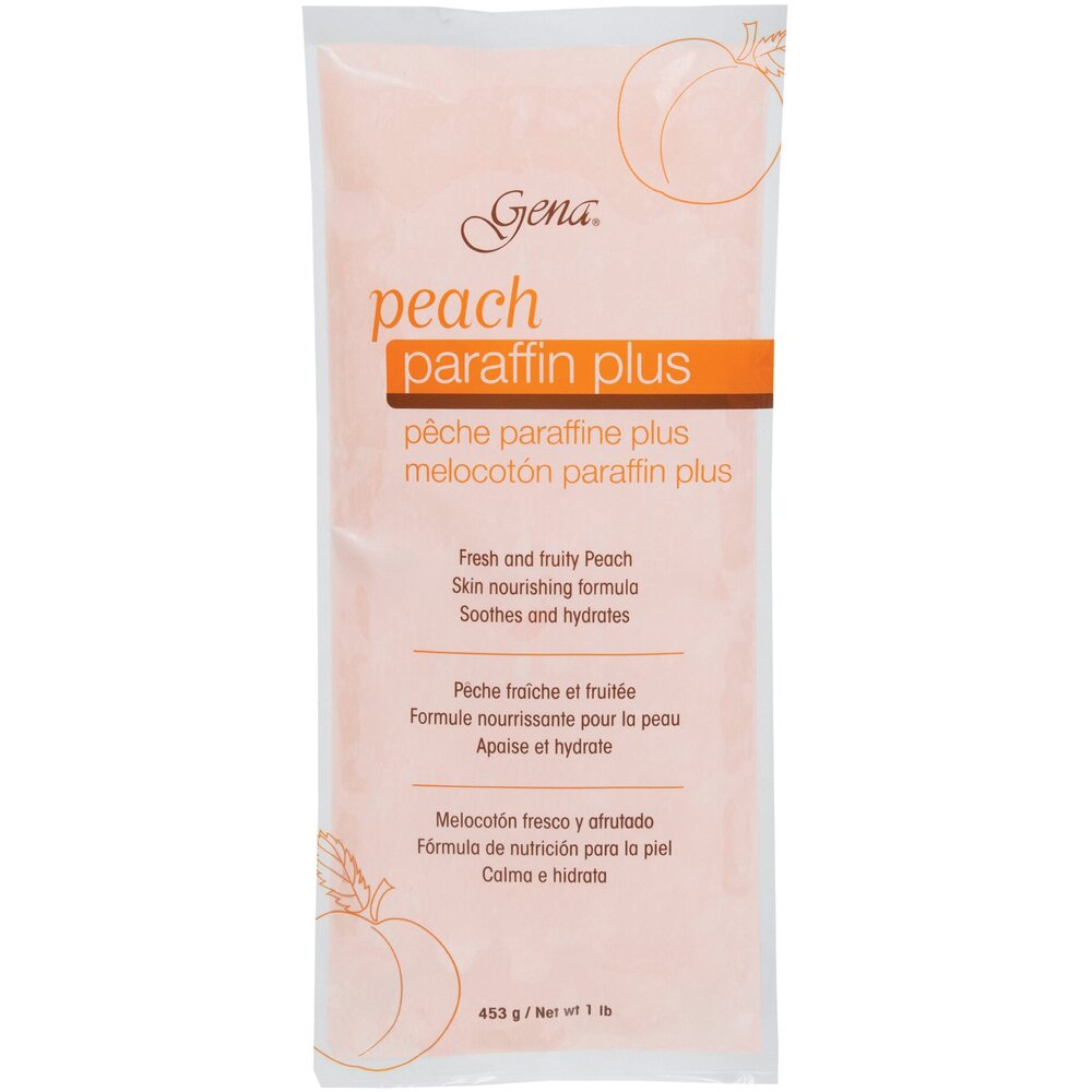 Gena Peach Cosmetic Paraffin Wax 1 Lb (GN-02343)