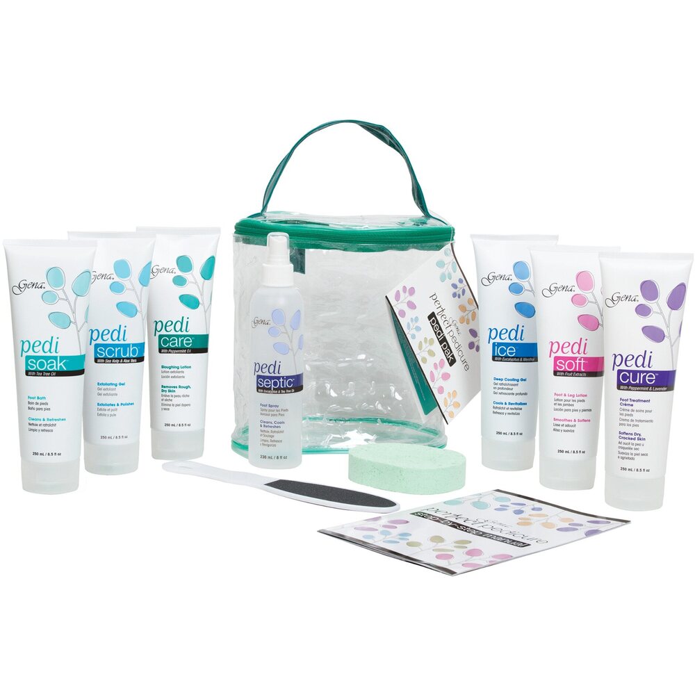 Gena Pedi-Pak 9 Piece Kit With Tote (GN-02115)