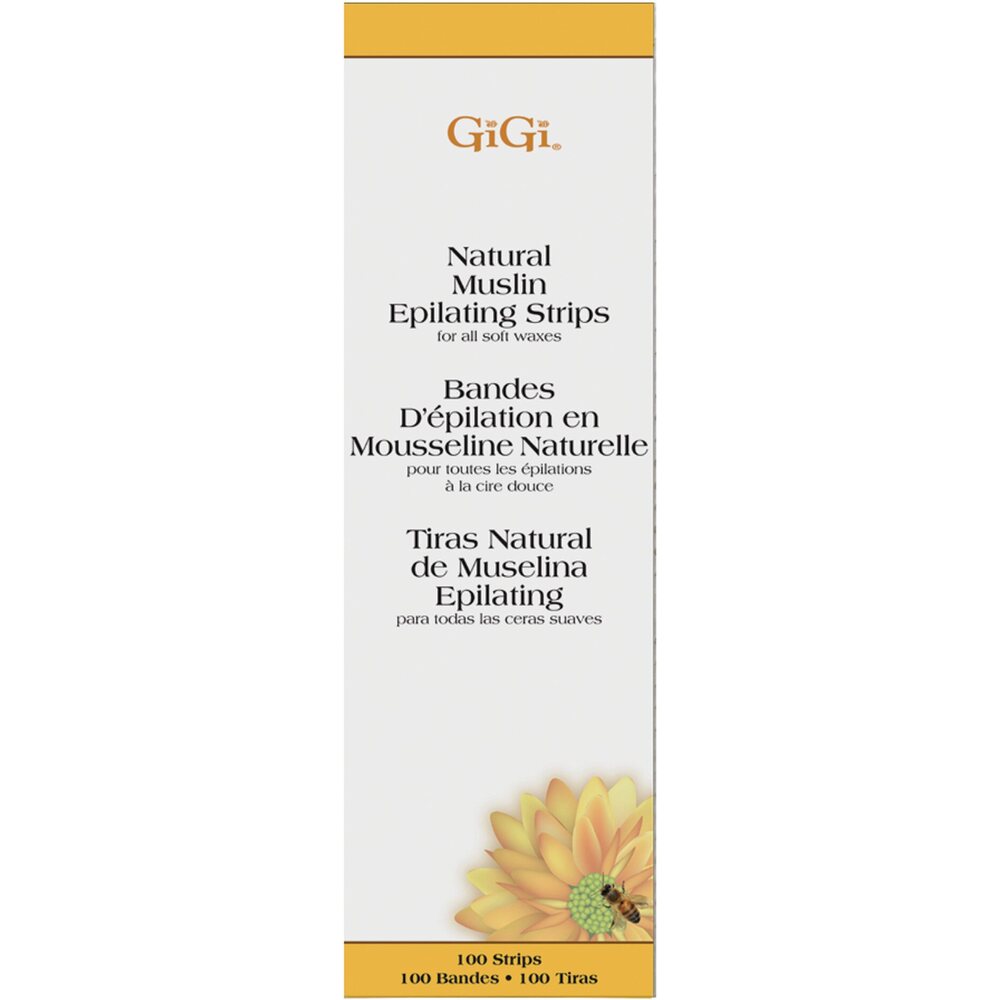 GiGi Natural Muslin Strips Large 100 Pack (GG-06