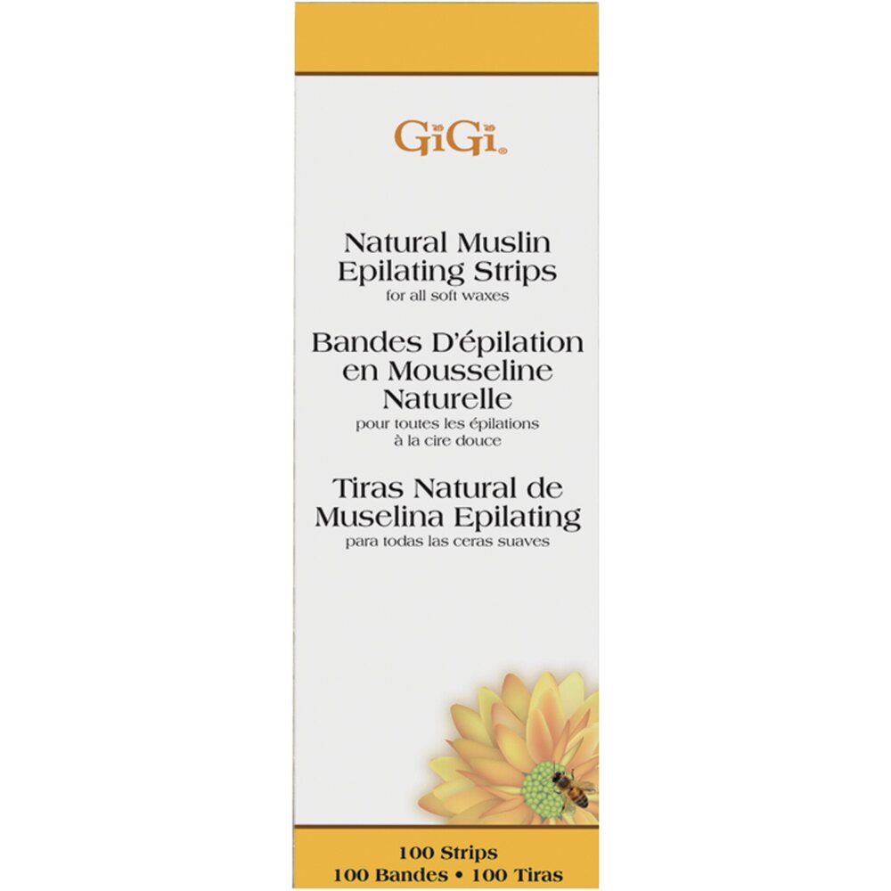 GiGi Natural Muslin Strips Small 100 Pack (GG-06