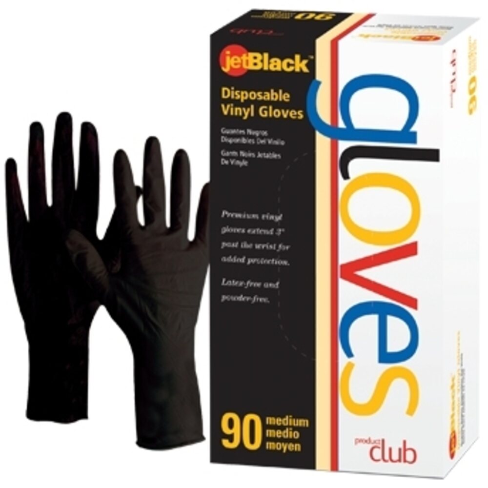 Product Club Xtreme Black Gloves Medium 100 Co
