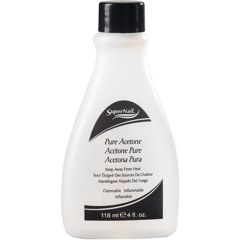 Supernail Pure Acetone Polish Remover 4 oz. Bott